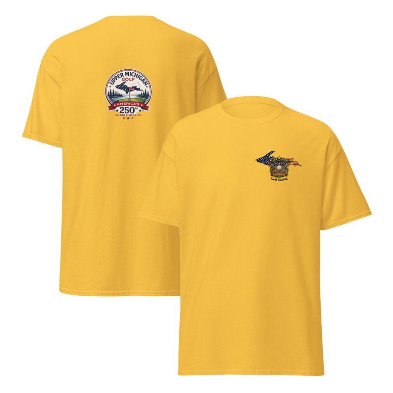 Alger County Veteran's Golf Outing Logo #6 Unisex classic tee – L, Daisy