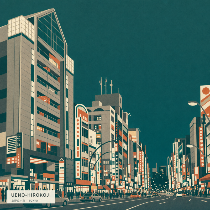 Ueno-Hirokoji(上野広小路)のアートワーク
