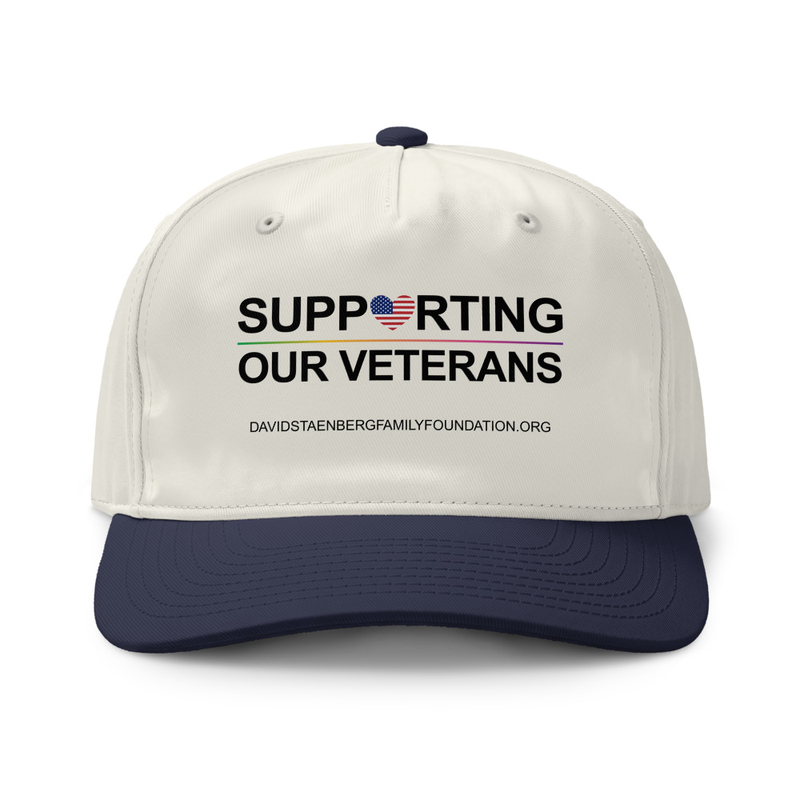 Class two-tone cap | Veteran's Day v1 – One size, Natural / Midnight
