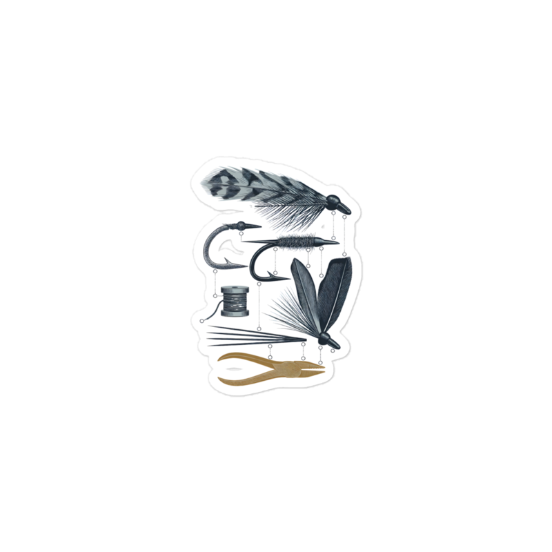 Tying Plate Exploded Adams Sticker (Artist Series) mockup