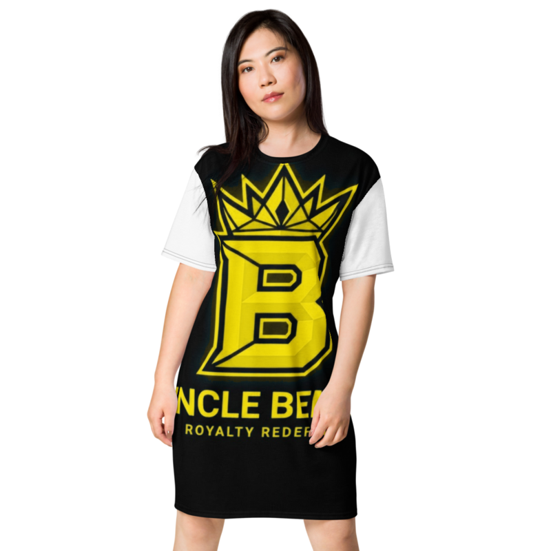 Uncle Benny ® All-Over T-Shirt Dress Neon Yellow EST. 2020