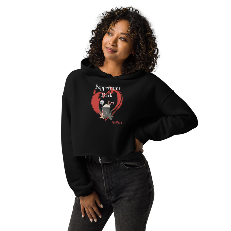 Peppermint Dark - WGOAA Crop Hoodie