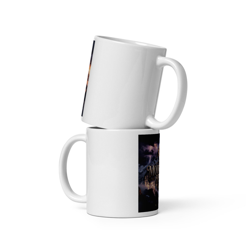 White glossy mug