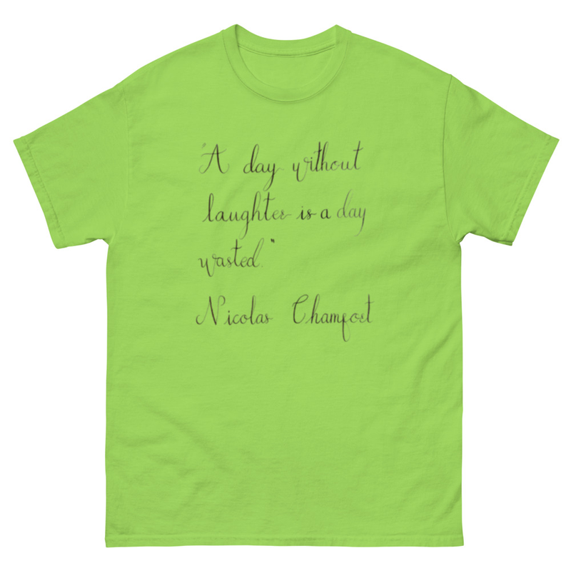 Nicolas Chamfort - “A day without laughter is a day wasted” – M, Lime