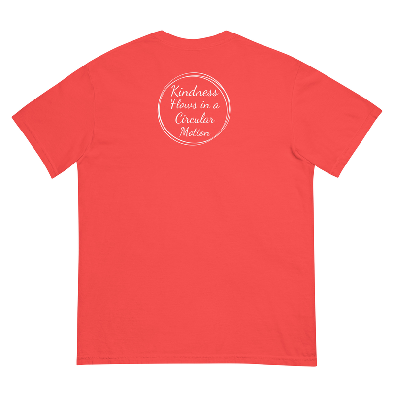 Kindness Flows Back Print Unisex heavyweight tee