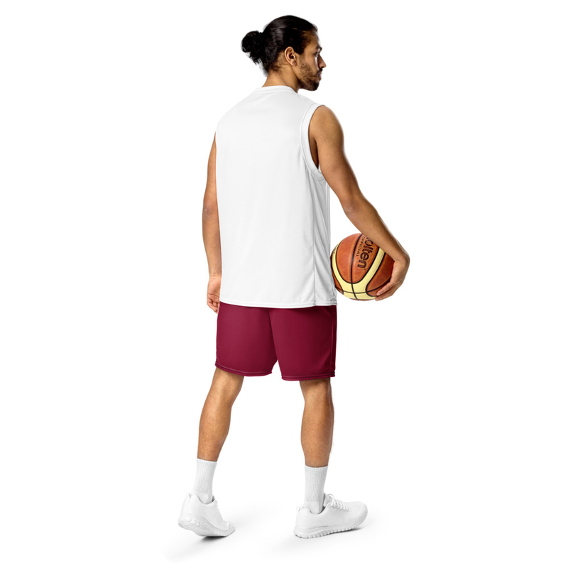 Kicxs Unisex Mesh Shorts - Burgundy