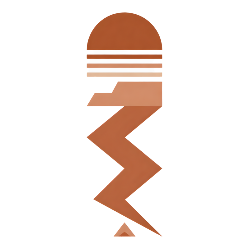 Geometric Desert Stack Sticker (Artist Series) — Thru-Hiking merch