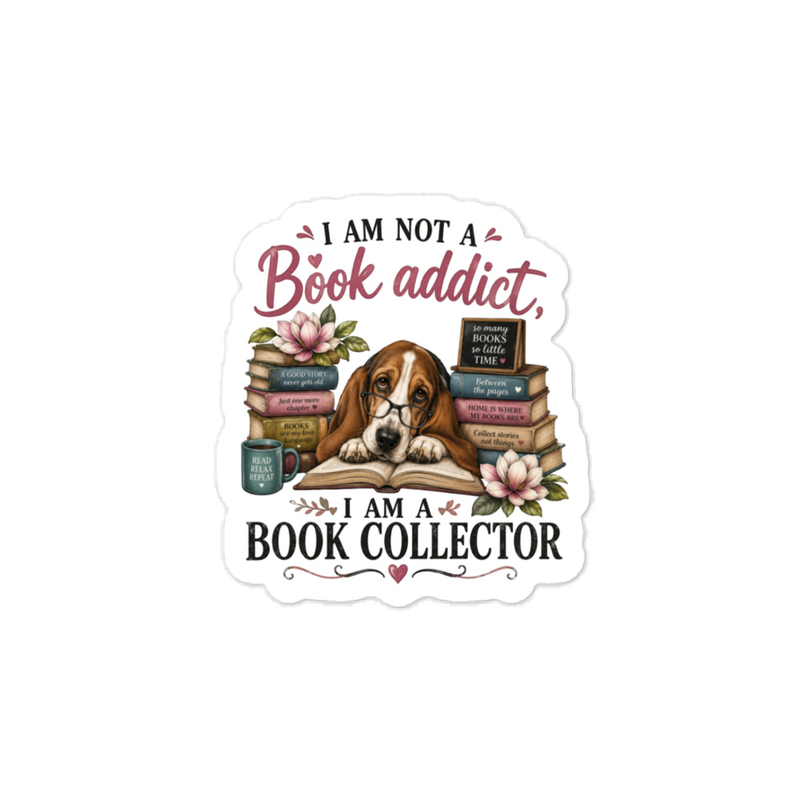 Book Addict Kiss-cut vinyl decals