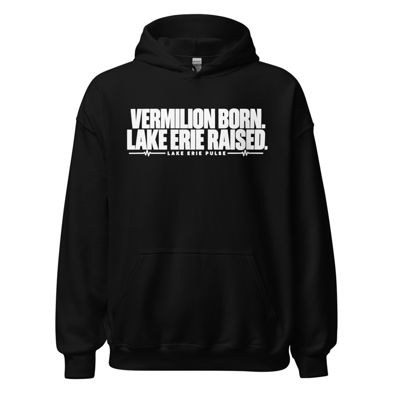 Unisex Hoodie Vermilion Born Lake Erie Raised