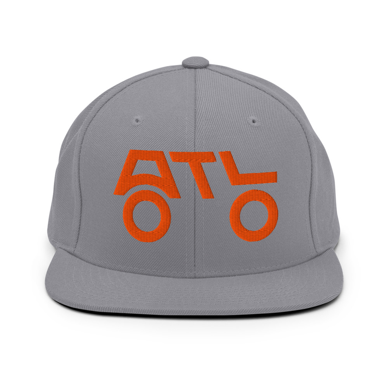Snapback Hat - ORANGE LOGO – Image 4