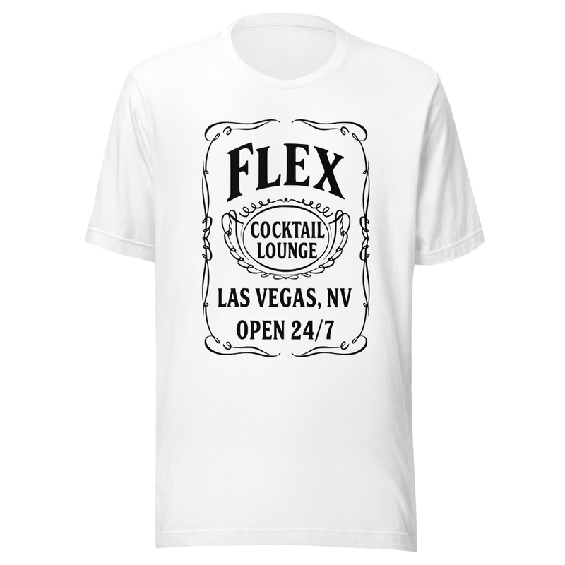 Flex Vintage Logo White Unisex t-shirt — White