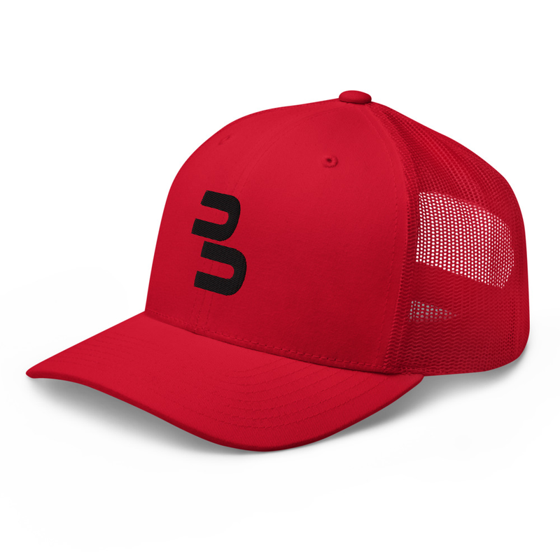 Trucker Cap – Red – Front