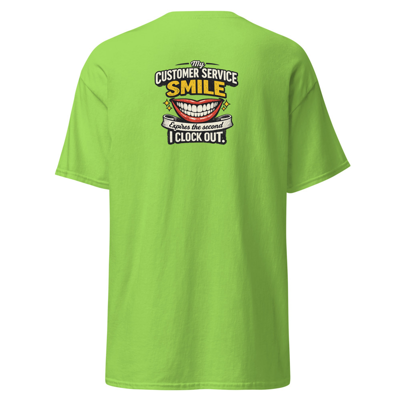 Customer Service Unisex classic tee – S, Lime