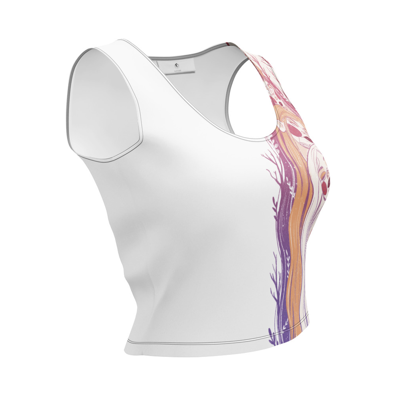 Le Seuil Terracotta — Crop top all-over Ilvane