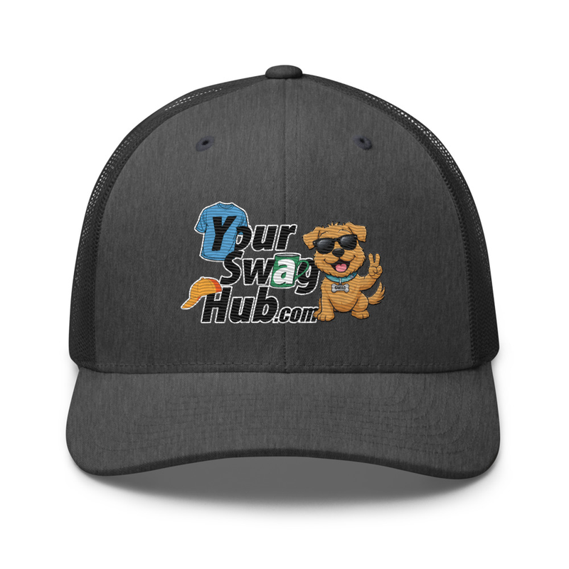 Your Swag Hub Trucker Cap – One size, Dark Heather Gray