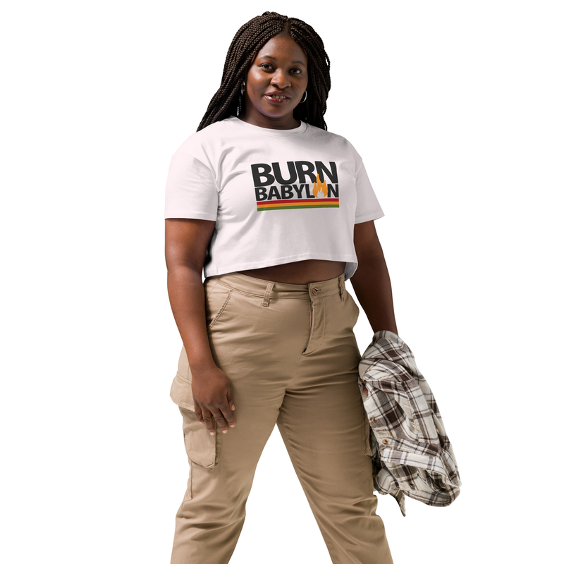 Burn Babylon Women’s crop top – Image 3