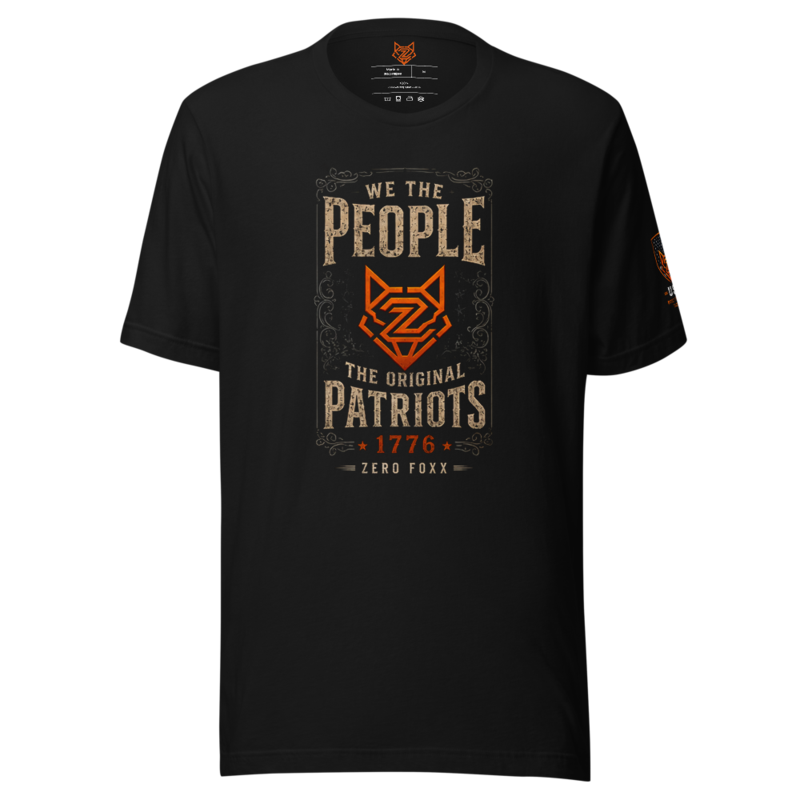 We the People — The Original Patriots | Tee — Black / XS