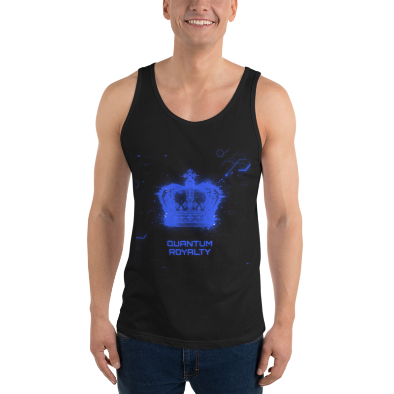 Uncle Benny ® Holographic Crown Tank Neon Blue EST. 2020