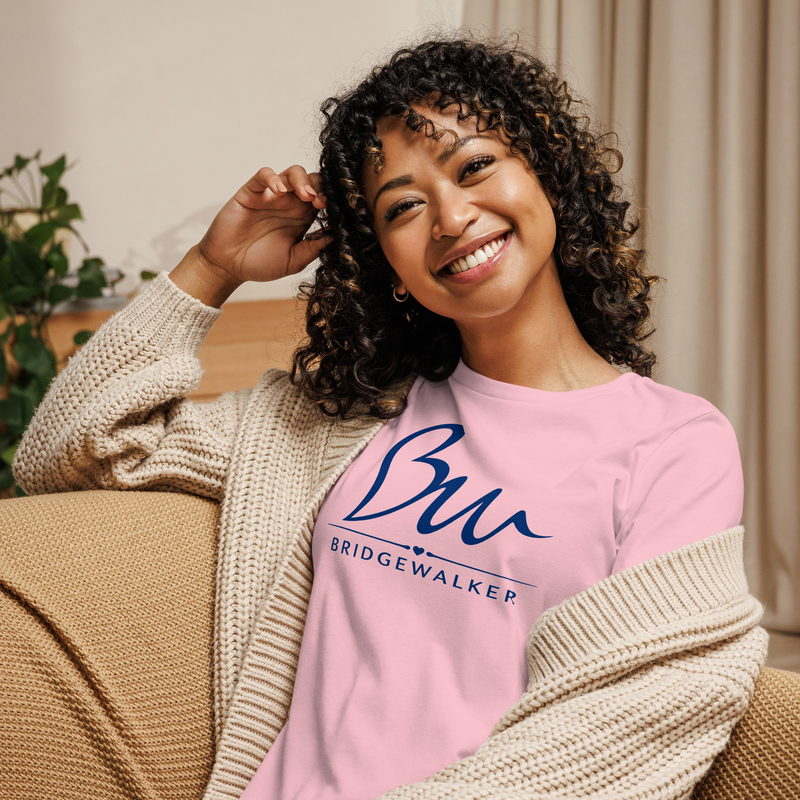 Elementals BridgeWalker Women’s Relaxed T-Shirt – We Walk With the Elementals – S, Pink