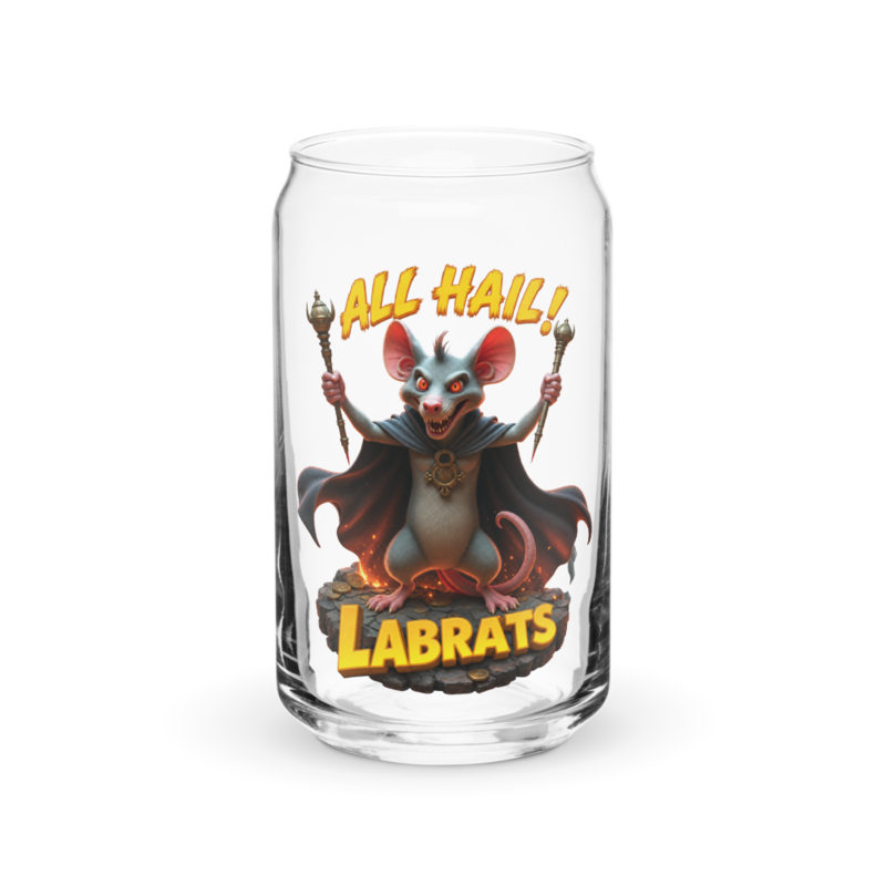 The Rat King All Hail 16oz Can Glass