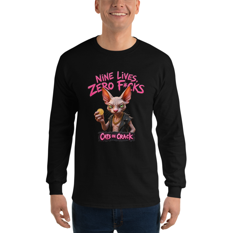 Nine Lives Zero Fucks Long Sleeve