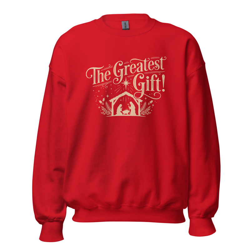 The Greatest Gift Unisex Sweatshirt – XL, Red