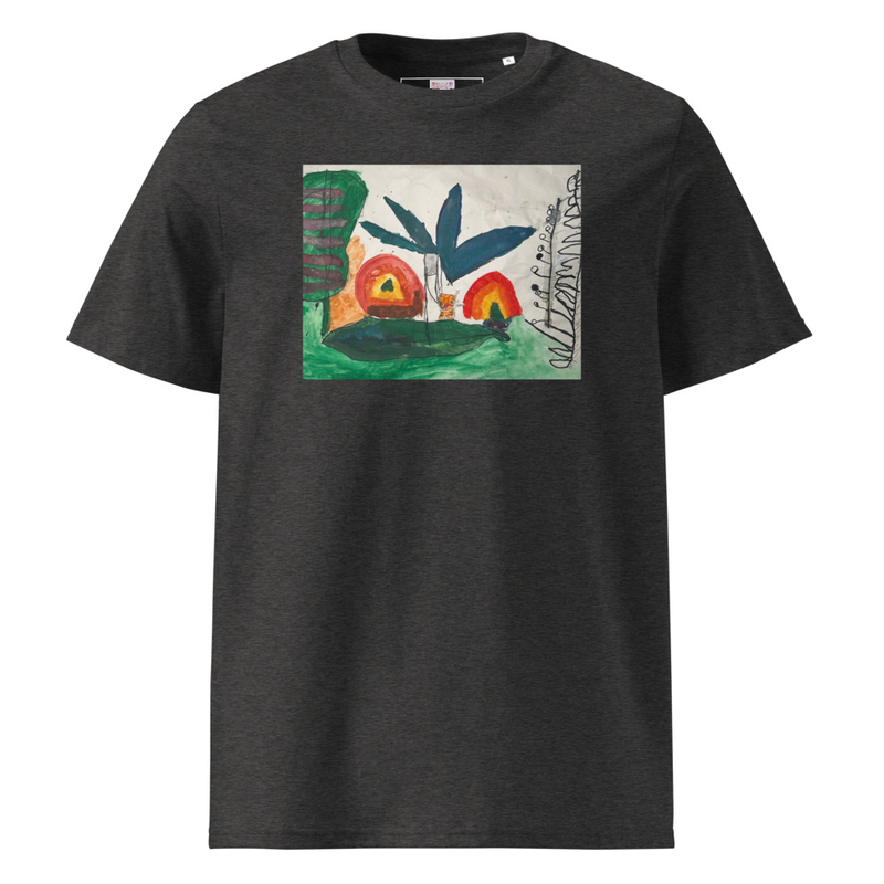 The Jungle - Unisex Organic Cotton Tee – L, Dark Heather Grey