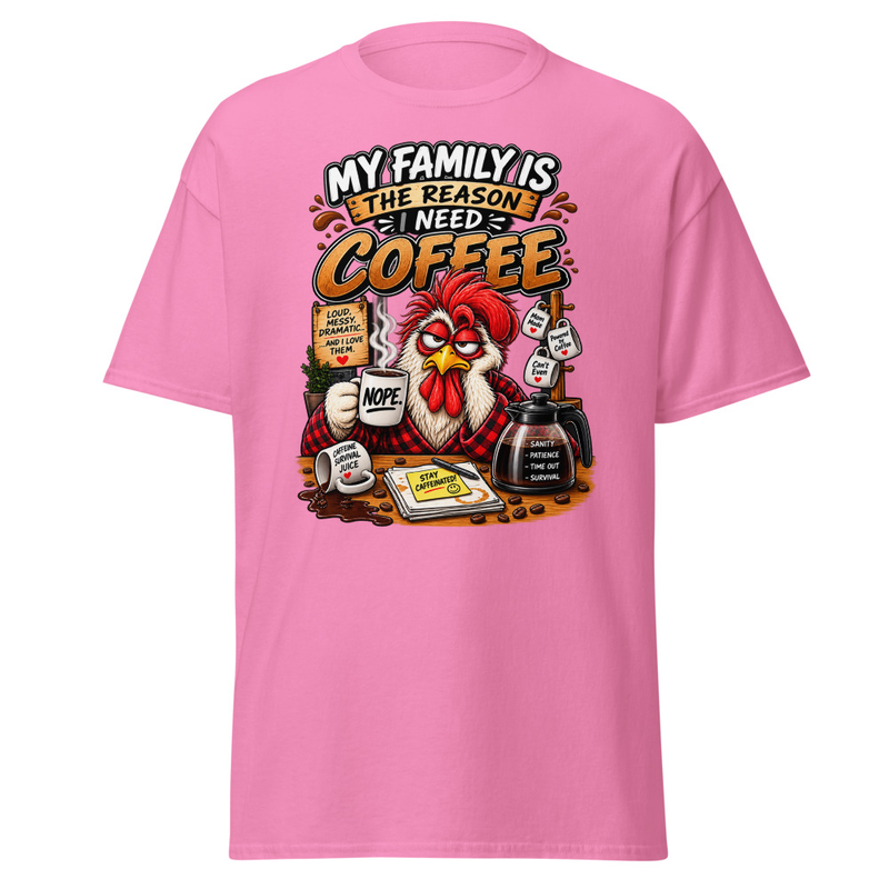 Caffeine - Unisex classic tee – M, Azalea