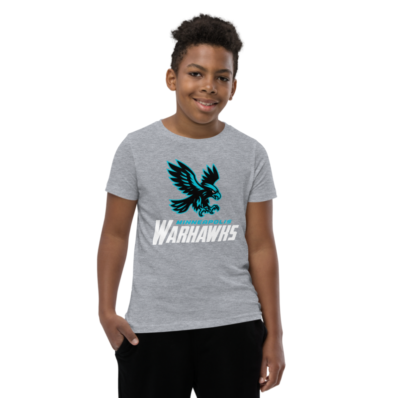 Minneapolis Warhawks - Youth Tee – S, Athletic Heather