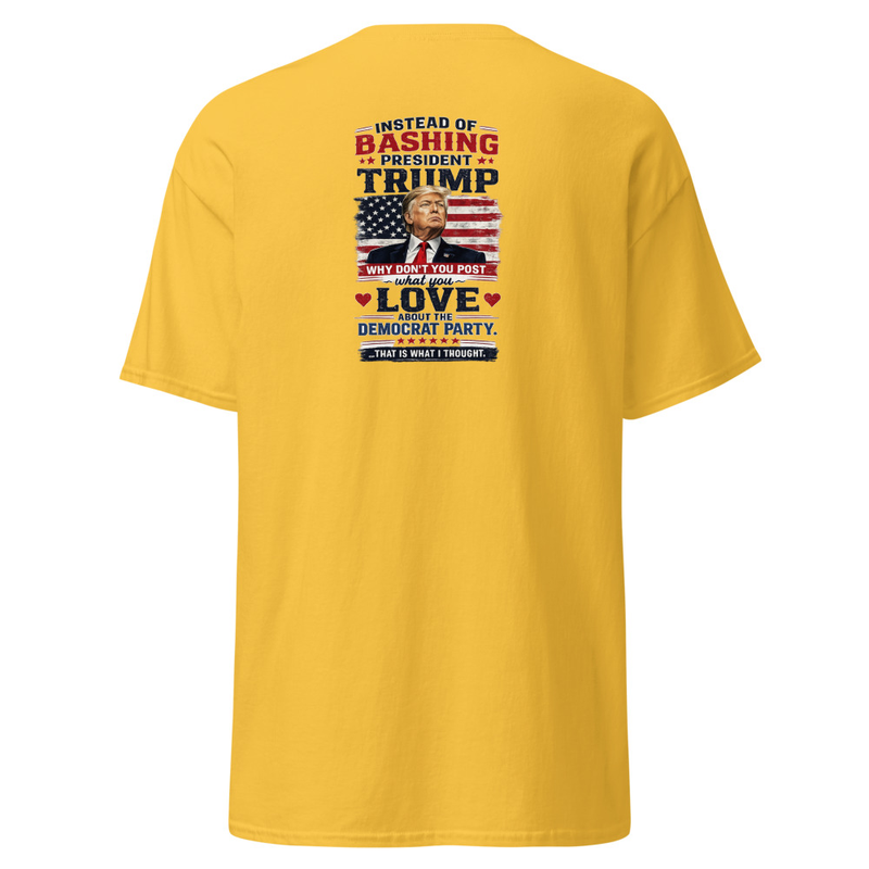 Bashing Trump Unisex classic tee – S, Daisy