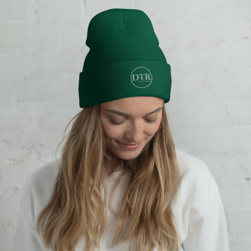 DTR Cuffed Toque/Beanie Grey Logo