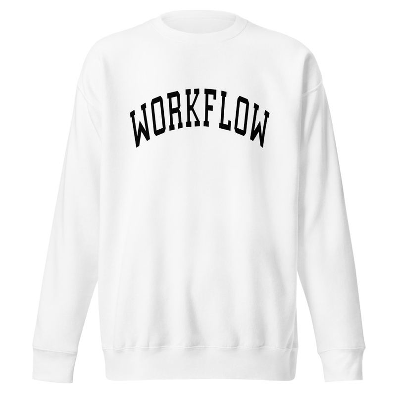 Unisex Workflow Sweatshirt – XL, White