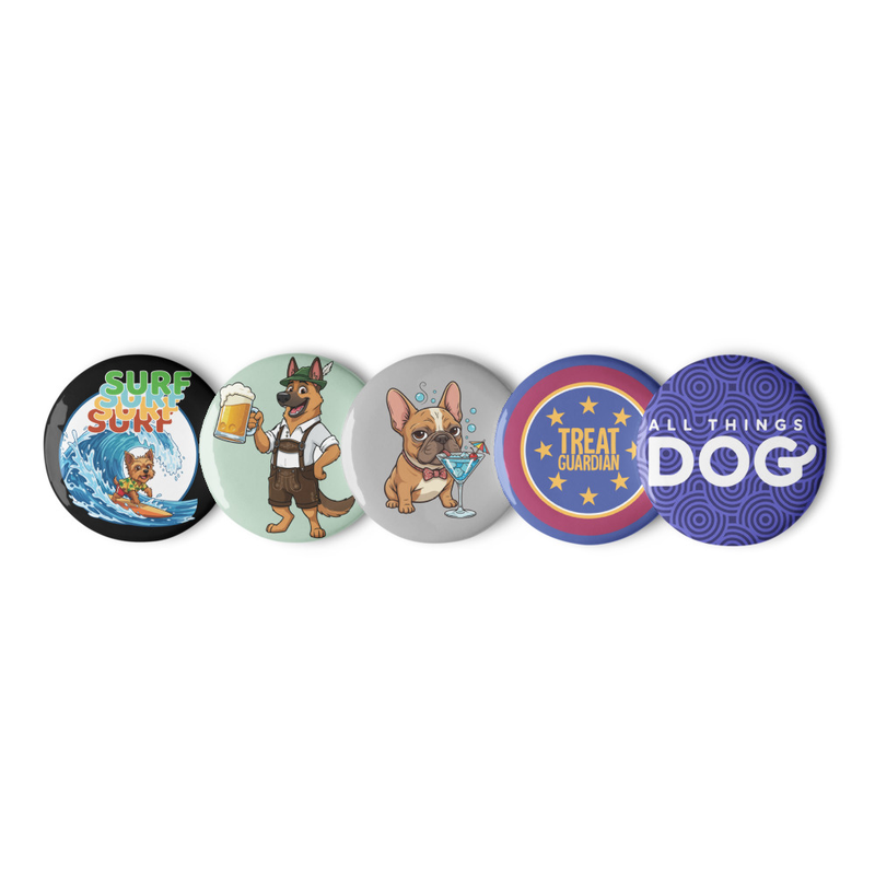 Set of pin buttons