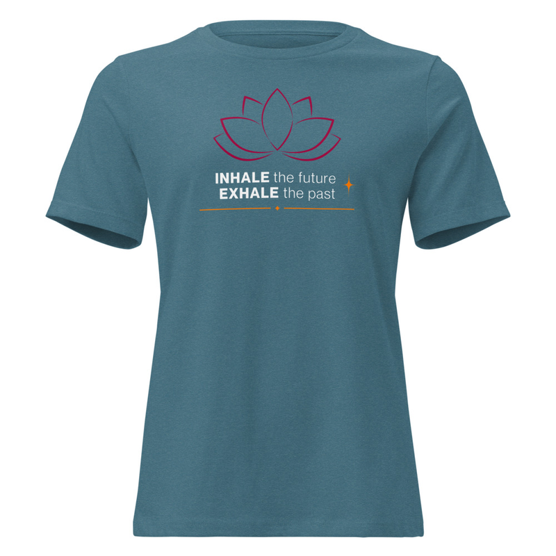 Inhale the Future Women's Relaxed T-Shirt – XL, Heather Deep Teal