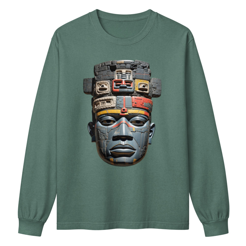 LAYER//BY//LAYER III - heavyweight long sleeve tee – XL, Washed Pine