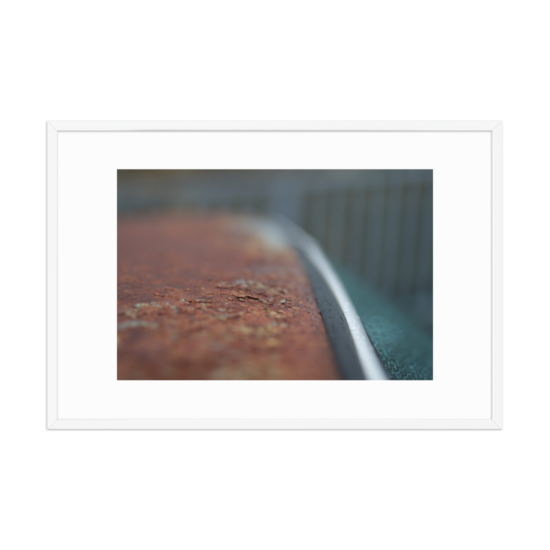 Patina Porsche 912 - Rusty Roof - "In Rust I Trust" - Framed Print (in) – 24″×36″, White