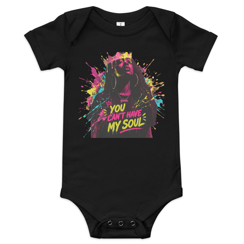 Baby short sleeve "You Can't Have My Soul" one piece
