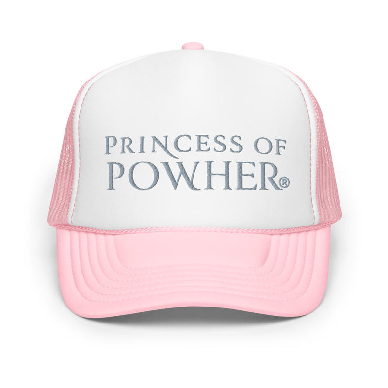 PowHer™ Foam trucker hat – One size, Light Pink / White / Light Pink