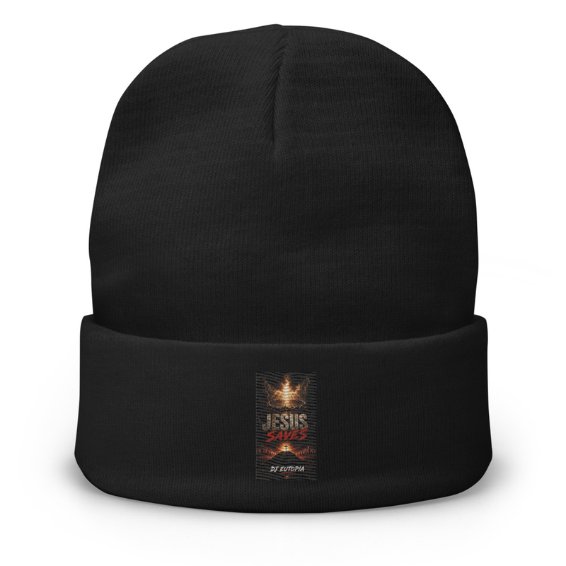 Jesus Saves Embroidered Beanie