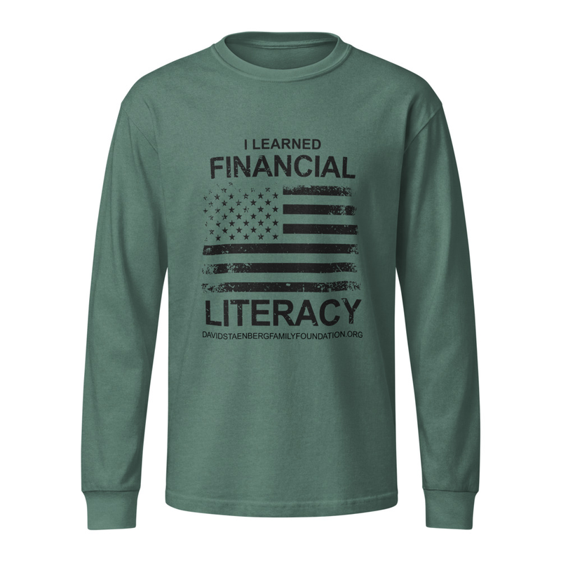 Unisex Garment Dye Heavyweight Long Sleeve Tee | Veteran's Day v2 – XL, Washed Pine
