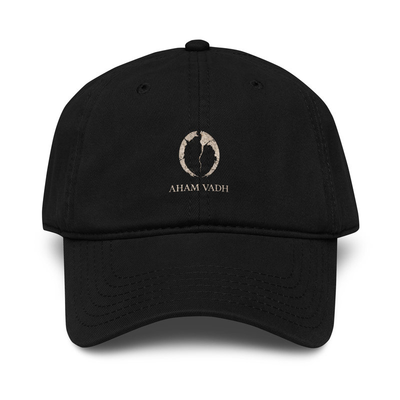 Aham Vadh Ritual Emblem Cap: Slaying the Illusion of “I” / Black