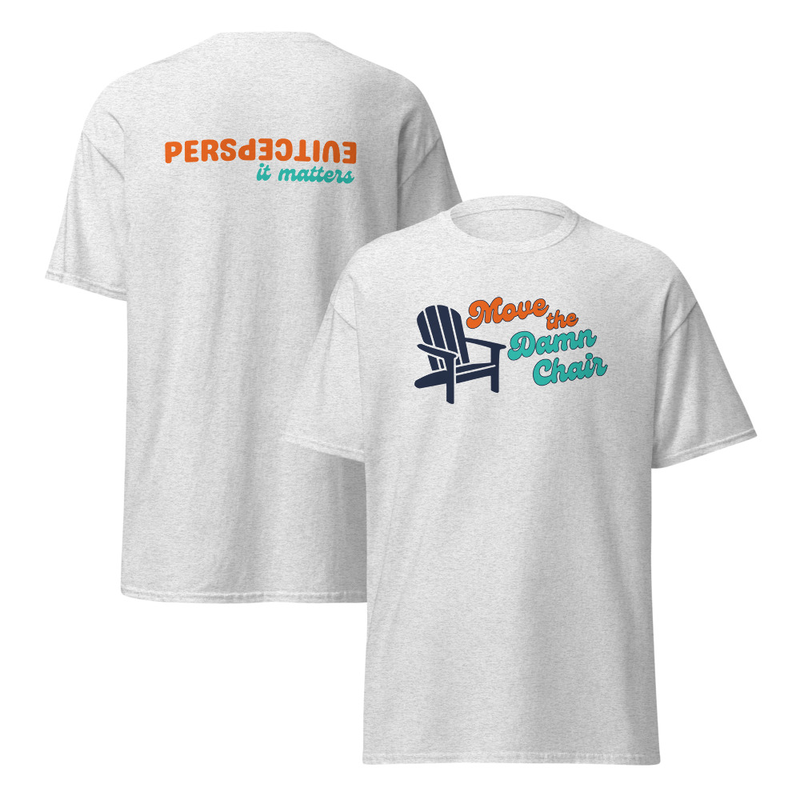 Unisex T-shirt - Chair Front #2, Perspective Back – Image 6