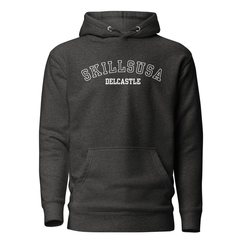 Hoodie - SkillsUSA Delcastle – XL, Charcoal Heather