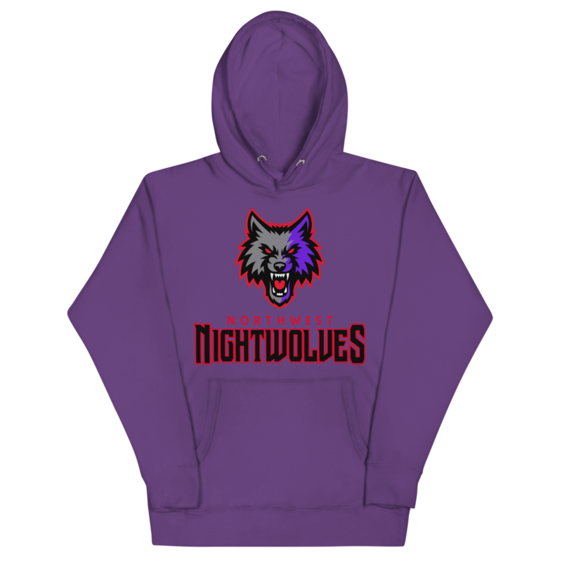 Northwest Nightwolves - Purple Logo Hoodie