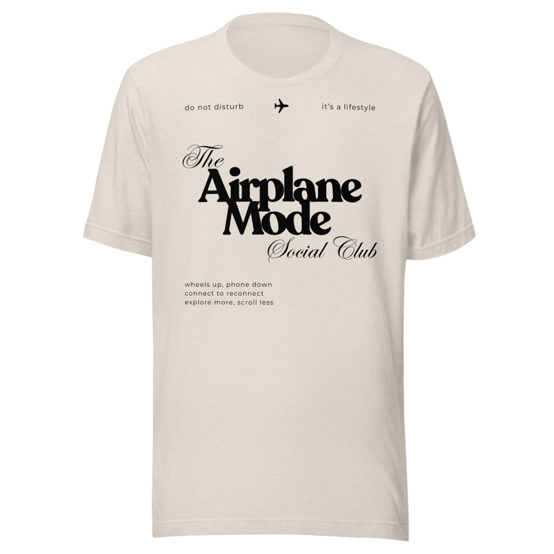 Airplane Mode Tee – 2XL, Heather Dust