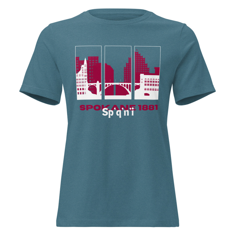 Spokane 1881 Women's Relaxed T-Shirt – XL, Heather Deep Teal