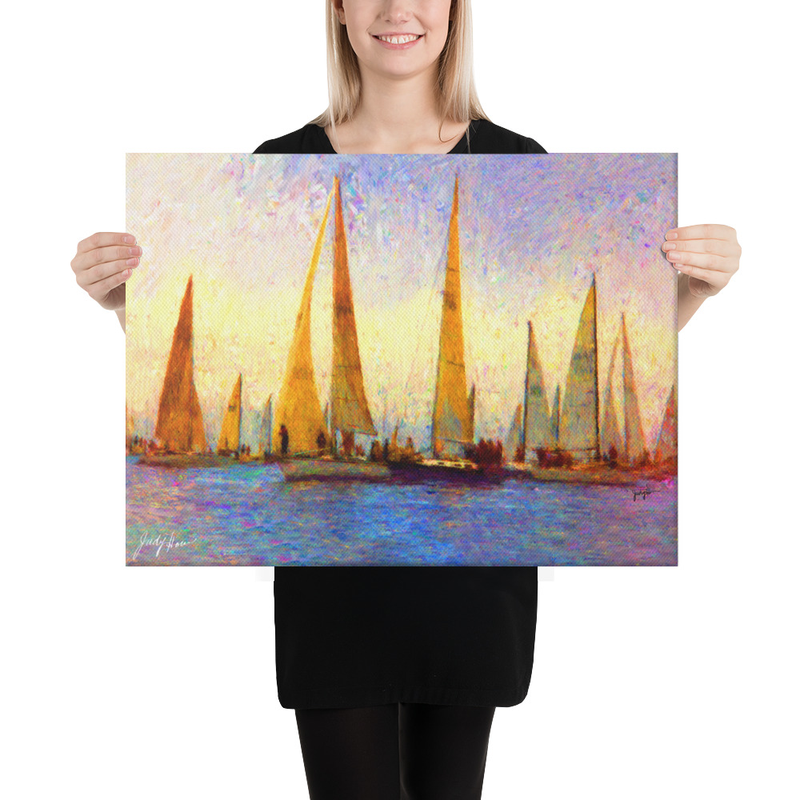 Sunshine Sails Painting on Canvas