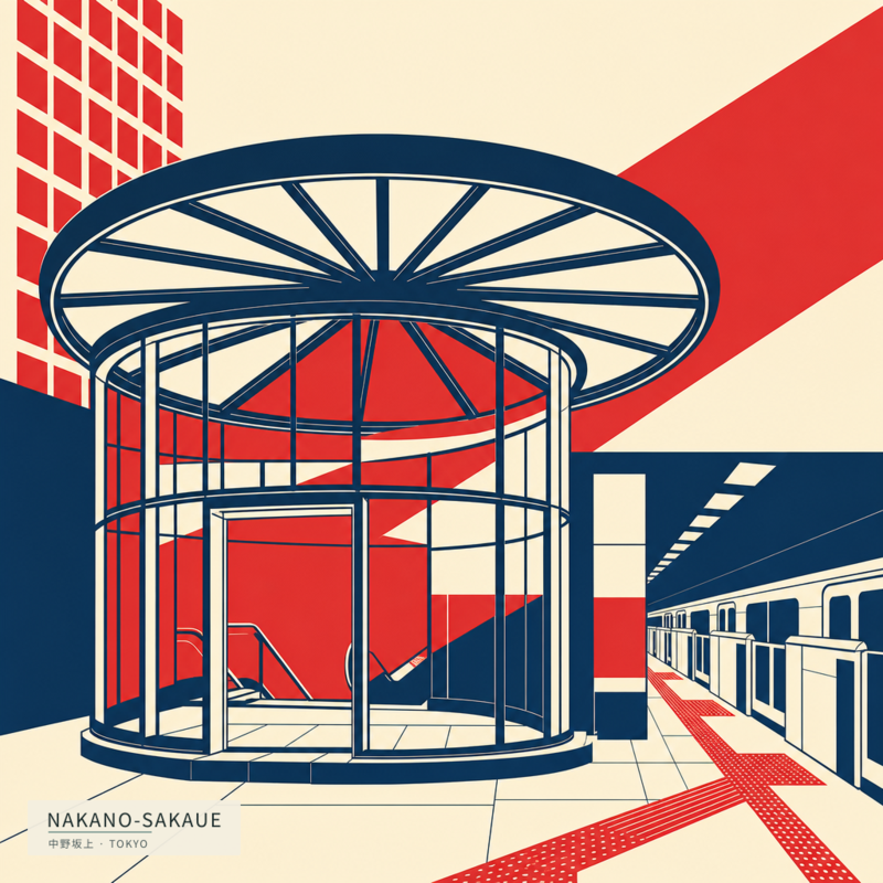 Nakano-Sakaue(中野坂上)のアートワーク