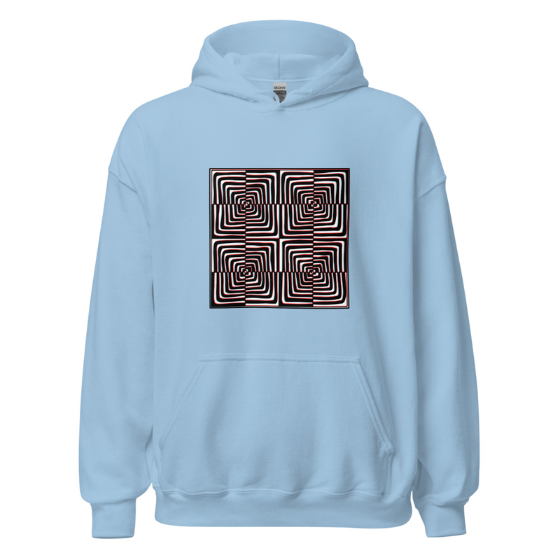 Warp Window Hoodie — Light Blue