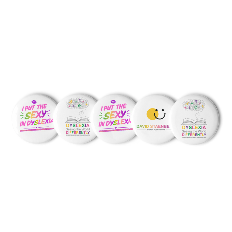 Set of pin buttons